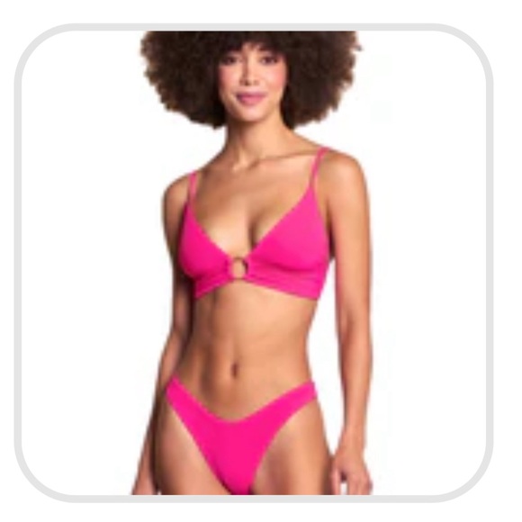 NWT Maaji Dragon Fruit Shine Long Line triangle bikini top - Picture 1 of 3